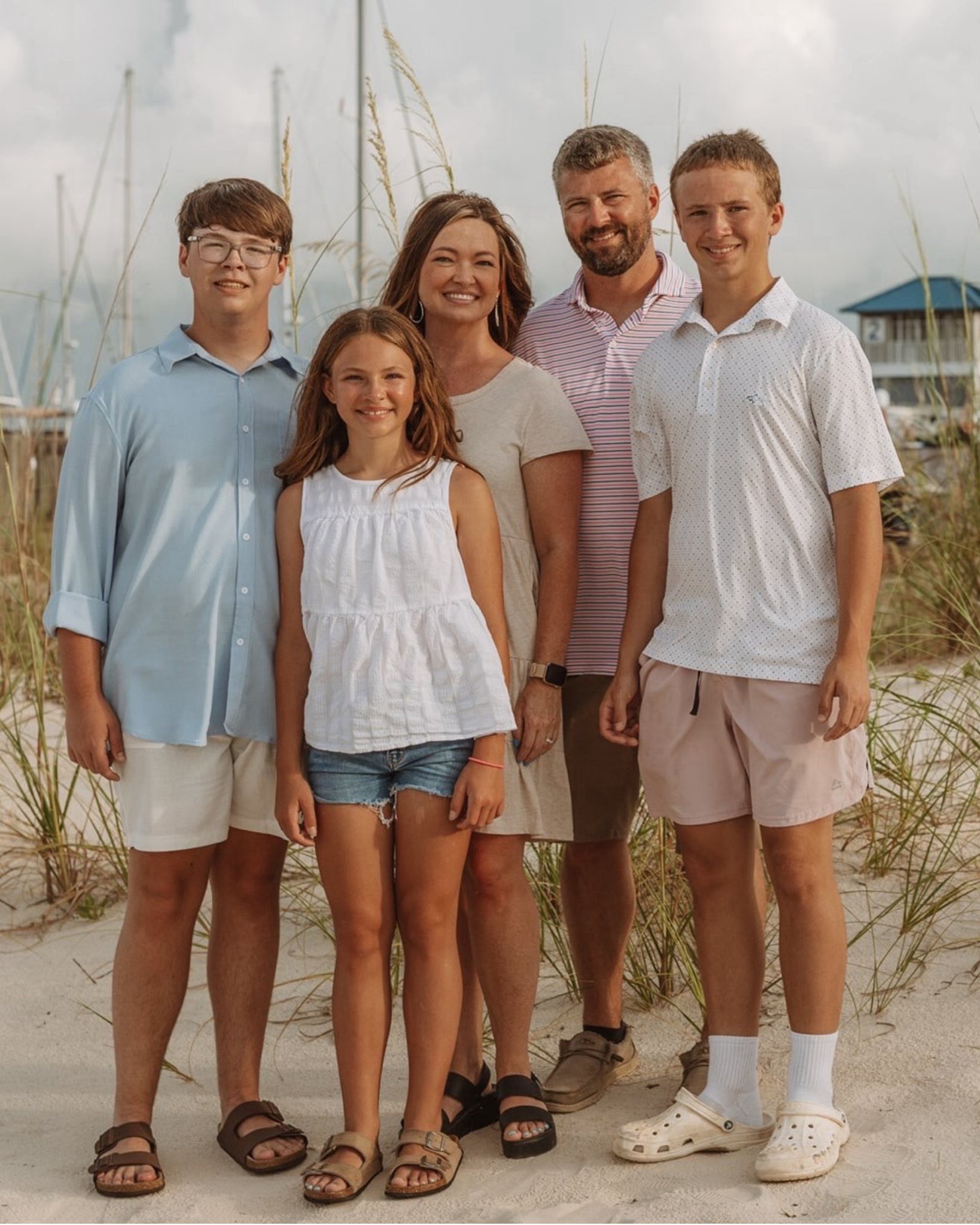 Abby Withers Beach Portrait Family Henderson Point